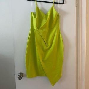 Green neon dress